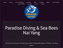 Tablet Screenshot of paradise-diving.com